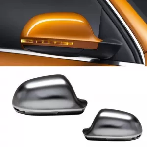 image-57-Mirror Covers suitable for Audi A3 8P 08-10, A4 B8 08-11, A5 8T 07-11, A6 C6 4F 09-11, A8 D3, Q3 8U, Brushed Aluminum 2 Pieces