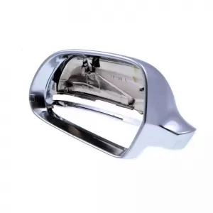 Mirror Covers suitable for Audi A3 8P 08-10, A4 B8 08-11, A5 8T 07-11, A6 C6 4F 09-11, A8 D3, Q3 8U, Brushed Aluminum 2 Pieces-image-6321928