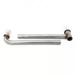 Exhaust Pipes Chrome suitable for BMW X1 F48 2014-2022 Stainless Steel 2 Pc-image-6321941