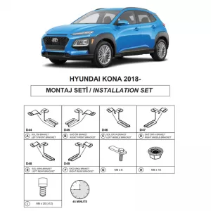 image-17-Side Step Brackets (Dma) suitable for Hyundai Kona 2017-2023 SUV OS