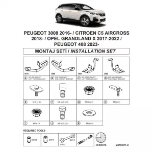 image-19-Side Step Brackets (Dma) suitable for Opel Grandland 2022-2024 SUV I / Peugeot 3008 2016-2023 SUV P84