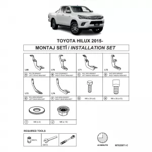 image-21-Side Step Brackets (Dma) suitable for Toyota Hilux 2015- Pk An120