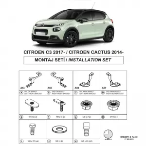 image-23-Side Step Brackets (Dma) suitable for Citroën C3 Aircross 2017- Suv I / C4 Cactus 2014- Suv I