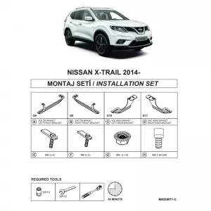 image-25-Side Step Brackets (Dma) suitable for Nissan X-Trail 2014-2021 SUV T32