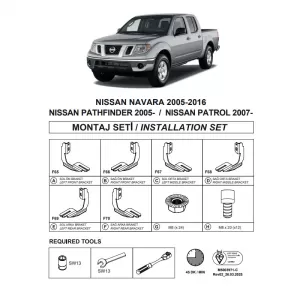 image-27-Side Step Brackets (Dma) suitable for Nissan Navara 2005-2015 Pk D40