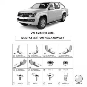 image-29-Side Step Brackets (Dma) suitable for Volkswagen Amarok 2010-2022 Pk 2H