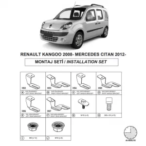 image-32-Side Step Brackets (Dma) suitable for Mercedes-Benz Citan 2013-2021 Mvn W415 / Renault Kangoo 2008-2015