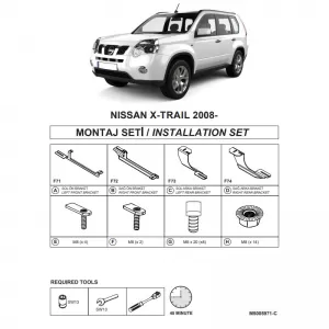 image-36-Side Step Brackets (Dma) suitable for Nissan Qashqai 2007-2014 SUV J10 / Qashqai +2 2009-2014 SUV NJ10 / X-Trail 2007-2014 SUV T31
