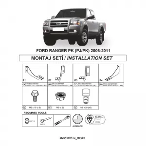 image-39-Side Step Brackets (Dma) suitable for Ford Ranger 2006-2011 / Mazda BT-50 2007-2012