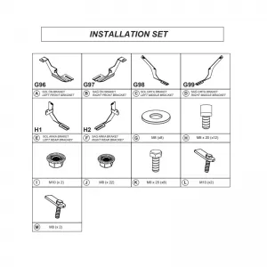 image-47-Side Step Brackets (Dma) suitable for Peugeot Traveller 2017- Van I / Toyota Proace 2017- Van II