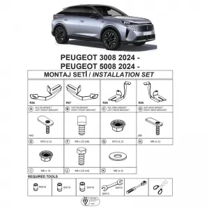 image-2-Side Step Brackets (Dma) suitable for Peugeot 3008 2024- SUV P64 / Peugeot 5008 2024- SUV P67