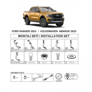 image-10-Side Step Brackets (Dma) suitable for Ford Ranger 2022- Pk P703 / Volkswagen Amarok 2022- Pk Ii