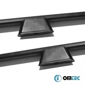 Roof Bars Railing suitable for Mercedes-Benz Citan 2013-2021 MVN W415 / Renault Kangoo 2008-2021 MVN FC Black 2 Pieces-image-6322321