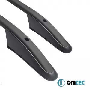 Roof Bars Railing suitable for Peugeot 3008 2009-2016 SUV T8 Black 2 Pieces-image-6322326