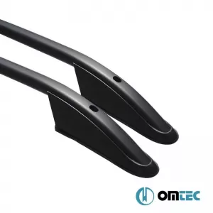 Roof Bars Railing suitable for VW Amarok 2010-2022 PK Black 2 Pieces-image-6322336