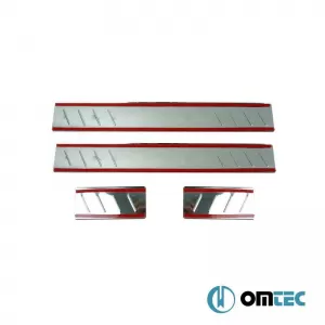 Decorative Interior Door Sills Line suitable for Opel Astra J & K 2009-2024 5 Door / Universal 4 Pieces