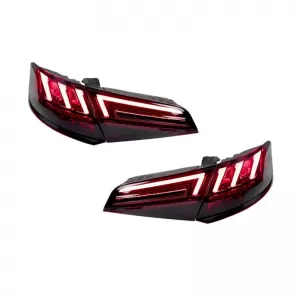 Tailights Set suitable for Audi A3 8V 2013-2019 Sportback Led Bar Red/Smoke-image-6322735