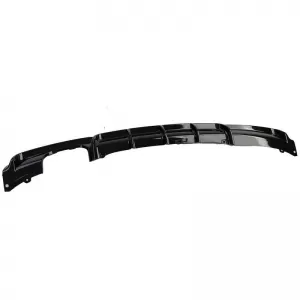 Rear Bumper Diffuser suitable for BMW 3 F30/F31 11-19 M-Packet Gloss Black with 1 Left Double Exhaust Outlets from ABS Plastic 1pc-image-6322987