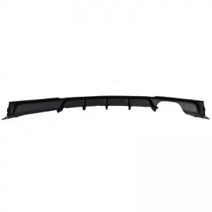 Rear Bumper Diffuser suitable for BMW 3 F30/F31 11-19 M-Packet Gloss Black with 1 Left Double Exhaust Outlets from ABS Plastic 1pc-image-6322988