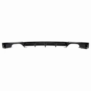 Rear Bumper Diffuser suitable for BMW 3 F30/F31 11-19 M-Packet Gloss Black with 2 Left & Right Double Exhaust Outlets from ABS Plastic 1pc-image-6322997
