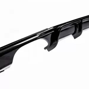 Rear Bumper Diffuser suitable for BMW 3 F30/F31 11-19 M-Packet Gloss Black with 2 Left & Right Double Exhaust Outlets from ABS Plastic 1pc-image-6322999