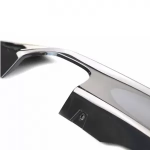 Rear Bumper Diffuser suitable for BMW 3 F30/F31 11-19 M-Tech Matte Black with 1 Left Double Exhaust Outlet from ABS Plastic 1pc
