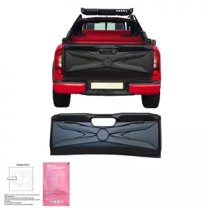 Protector pentru ușa din spate a camionului potrivit pentru Mercedes-Benz X-Class W470 2017+ Big din plastic ABS negru