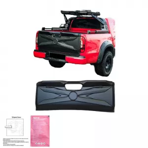 Rear Truck Door Protector suitable for Mercedes-Benz X-Class W470 2017+ Big From Abs Plastic Black-image-6323317