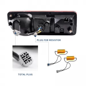 Taillights Set suitable for Suzuki Jimny IV 18- LED Bar Dynamic Smoke VLand