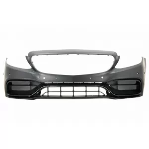 Front Bumper suitable for Mercedes-Benz C-Class W205 S205 A205 C205 Limousine T-Model Coupe Cabriolet 14-21 A Design C63s Facelift Look-image-6323939