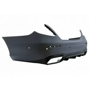 Rear Bumper suitable for Mercedes-Benz E-Class W213 16-19 Pre-Facelift A Design 63s Look Black Edition-image-6324222
