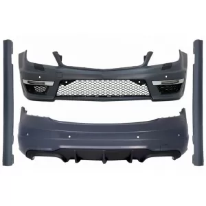 Body Kit suitable for Mercedes-Benz C-Class W204 07-14 C63 Facelift A Design Look With DRL-image-6324506