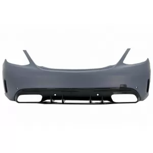 Rear Bumper suitable for Mercedes-Benz C-Class W205 Sedan 14-21 A Design C63s Facelift Look-image-6324543