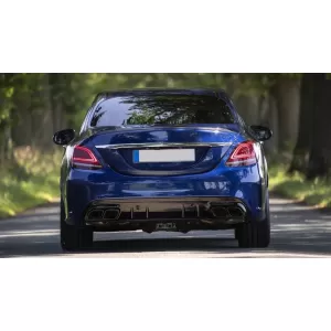 Rear Bumper suitable for Mercedes-Benz C-Class W205 Sedan 14-21 A Design C63s Facelift Look-image-6324548