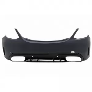 Body Kit suitable for Mercedes-Benz C-Class W205 14-20 Sedan A Design C63s Facelift Look With Grille & Exhaust Pipes Black Edition-image-6324552