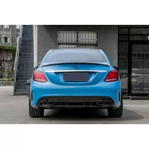 Body Kit suitable for Mercedes-Benz C-Class W205 14-20 Sedan A Design C63s Facelift Look With Grille & Exhaust Pipes Black Edition-image-6324557