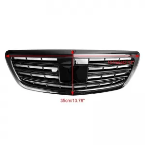 Front Grille suitable for Mercedes-Benz S-Class W222 13-20 A Design Look Night Edition Gloss Black 1 Pc-image-6324570