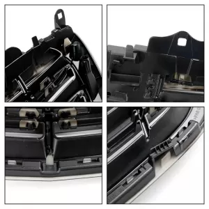 Front Grille suitable for Mercedes-Benz S-Class W222 13-20 A Design Look Night Edition Gloss Black 1 Pc-image-6324575