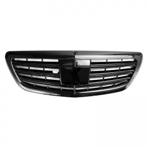 Front Grille suitable for Mercedes-Benz S-Class W222 13-20 A Design Look Night Edition Gloss Black 1 Pc-image-6324578