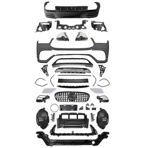 Body kit suitable for Mercedes-Benz GLE Coupe C167 2019-2023 GLE63s A Design Look Black Edition with grille & exhaust tips black