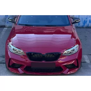 Front Bumper suitable for BMW 2 F22 Coupe F23 Cabrio (2014-2017) M2 Competition Look from ABS Plastic-image-6324662