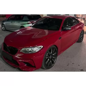 Front Bumper suitable for BMW 2 F22 Coupe F23 Cabrio (2014-2017) M2 Competition Look from ABS Plastic-image-6324663