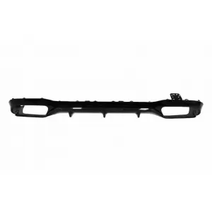 Rear Bumper Diffuser suitable for Mercedes-Benz E-Class W213 16-19 with A Design Line Bumper Black A Design 63 Look with Black Exhaust Tips-image-6324692