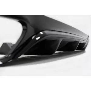 Rear Bumper Diffuser suitable for Mercedes-Benz E-Class W213 16-19 with A Design Line Bumper Black A Design 63 Look with Black Exhaust Tips-image-6324693