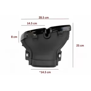 Rear Bumper Diffuser suitable for Mercedes-Benz E-Class W213 16-19 with A Design Line Bumper Black A Design 63 Look with Black Exhaust Tips-image-6324698