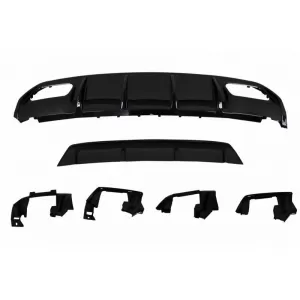 Rear Bumper Diffuser suitable for Mercedes-Benz A-Class W176 12-18 A45 A Design Look From Abs Plastic 1pc-image-6324707