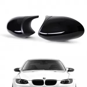 Mirror Covers suitable for BMW 1 E87/E81/E82/E88, 3 E90, E91 05-08 / E92, E93 06-10 M3/M4 Look Black Glossy & Mat 2 Pieces-image-6324711