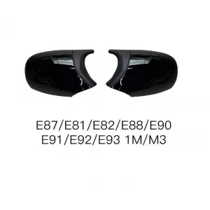image-60-Mirror Covers suitable for BMW 1 E87/E81/E82/E88, 3 E90, E91/E92, E93 M3/M4 Look Facelift LCI Models Black Glossy & Matte 2 Pieces