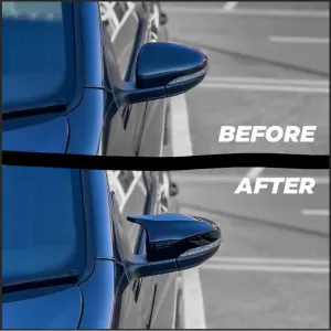 Mirror Covers suitable for VW Golf VI (6) 08-12, Touran 10-15 R Look Clip On Glossy Black 2 Pieces-image-6324730