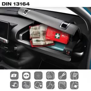 First Aid Kit DIN 13164 24.5 x 16 x 7 cm suitable for Car + With 39 Items 2707300-image-6324762